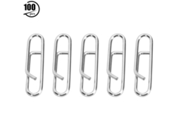100 Clips de Aço Inoxidável para Pesca