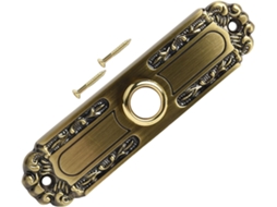 Campainha Com Fio Em Bronze Antigo Luz Led, Campainha De Substituição Resistente Porta Da Frente Ou Dos Fundos