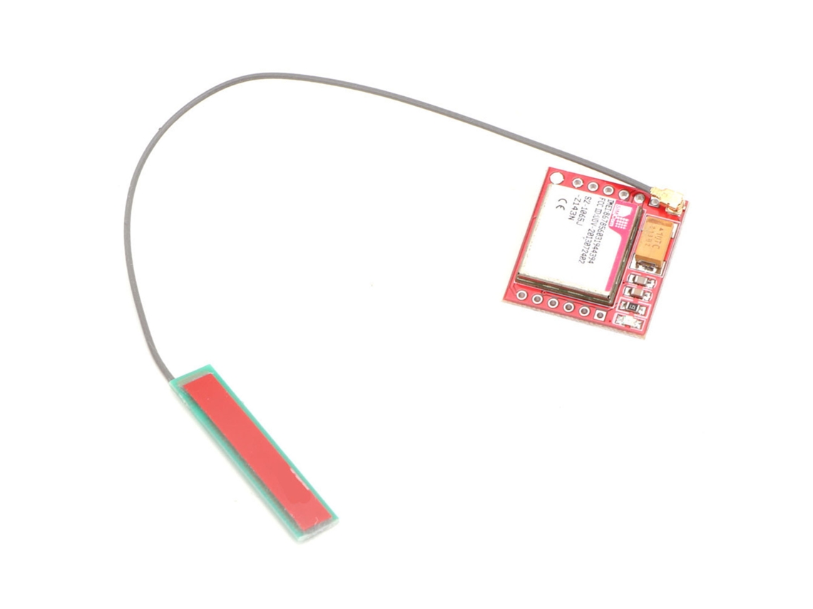 Kit de módulo GSM com placa GPRS, cartão micro SIM, porta serial TTL e antena