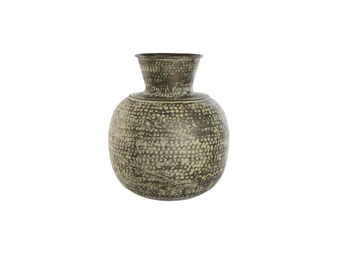 Vaso HOME ESPRIT Verde Alumínio 42x42x45 cm