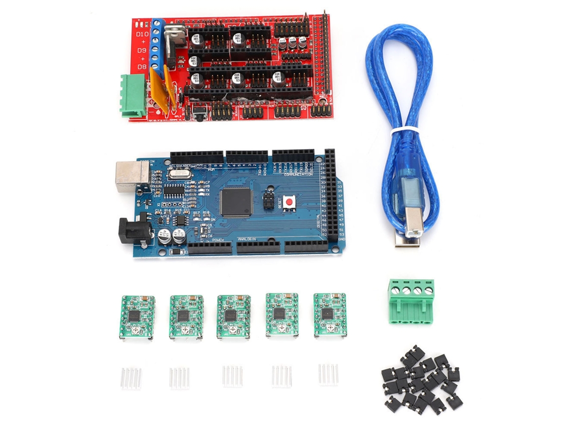 Kit de Impressora 3D com Painel de Controle, Placa Ramps 1.4 e Driver A4988