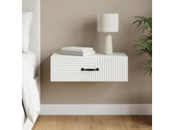 Vidaxl Mesa Lateral De Parede Branco 59 X 34,5 X 17 Cm