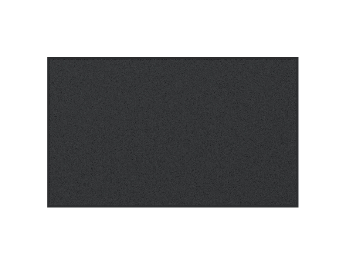 Capacho Moderno Retangular Para Interior E Exterior Vidaxl Preto Polipropileno (150x90x0.9 Cm)