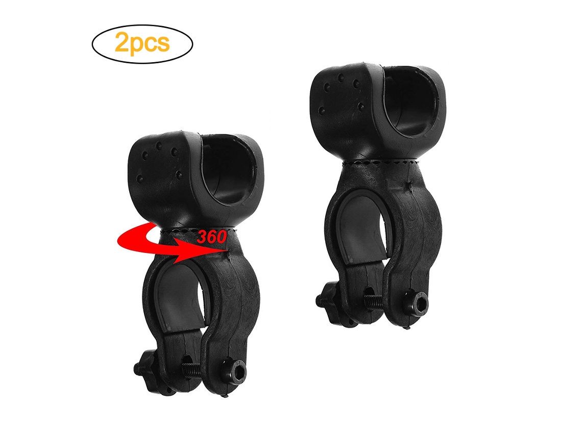 Suporte Mali de Lanterna para Bicicleta com Rotação 360° e Apoio Fixo