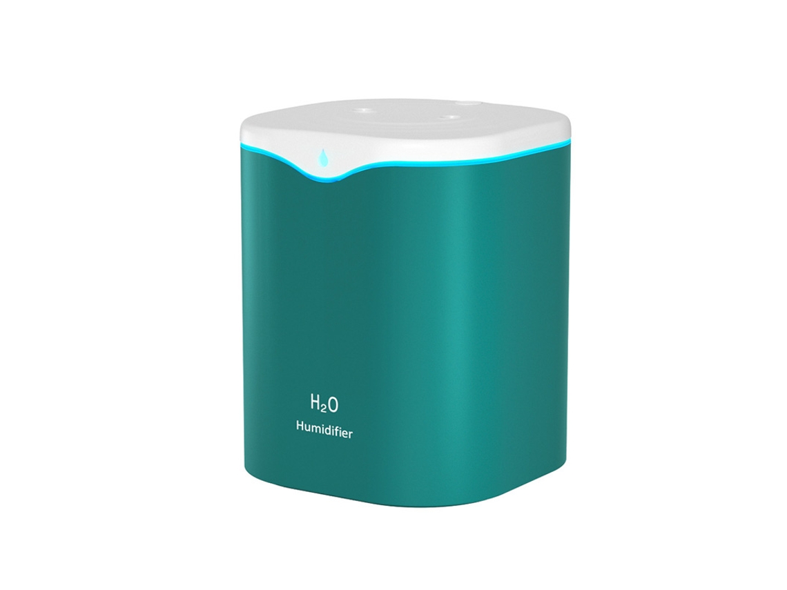 Umidificador Usb (verde) De 2000ml, Com Design De Bico Duplo, Para Aromaterapia Com Óleos Essenciais E Névoa Fria.