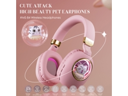 Fones de Ouvido Bluetooth over ear, com Bluetooth 5.3 para jogos