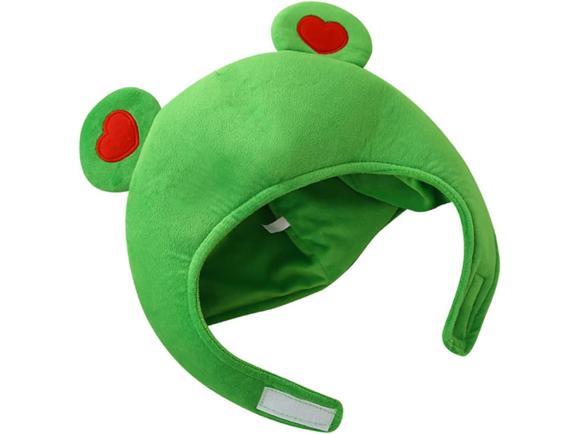 Chapéu De Sapo De Pelúcia Verde - Para Uso Prático E Funcional
