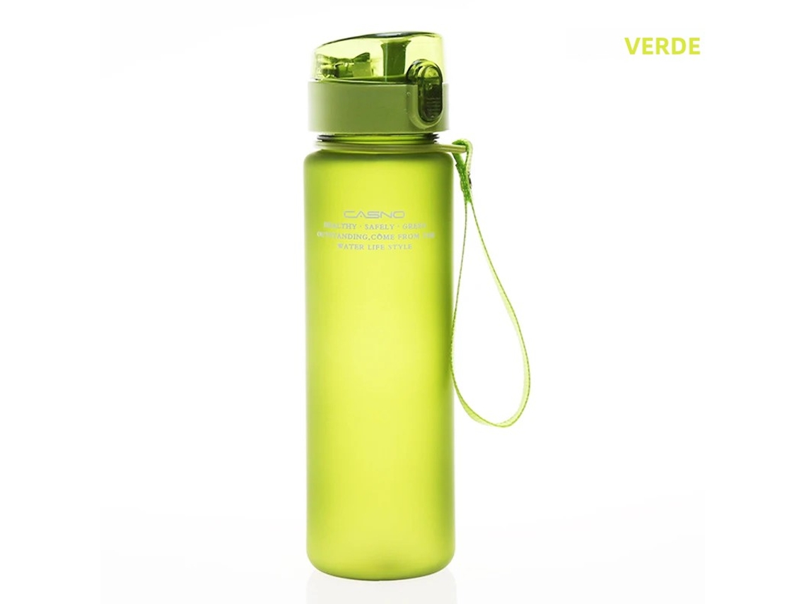Garrafa de Água Esportiva Unissex, À Prova de Vazamentos e Livre de Bpa. MDUG (verde 560ml)