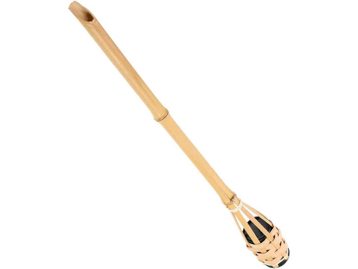 Tocha de Bambu, Luminária Decorativa para Jardim Externo, Bege SFUSHOS