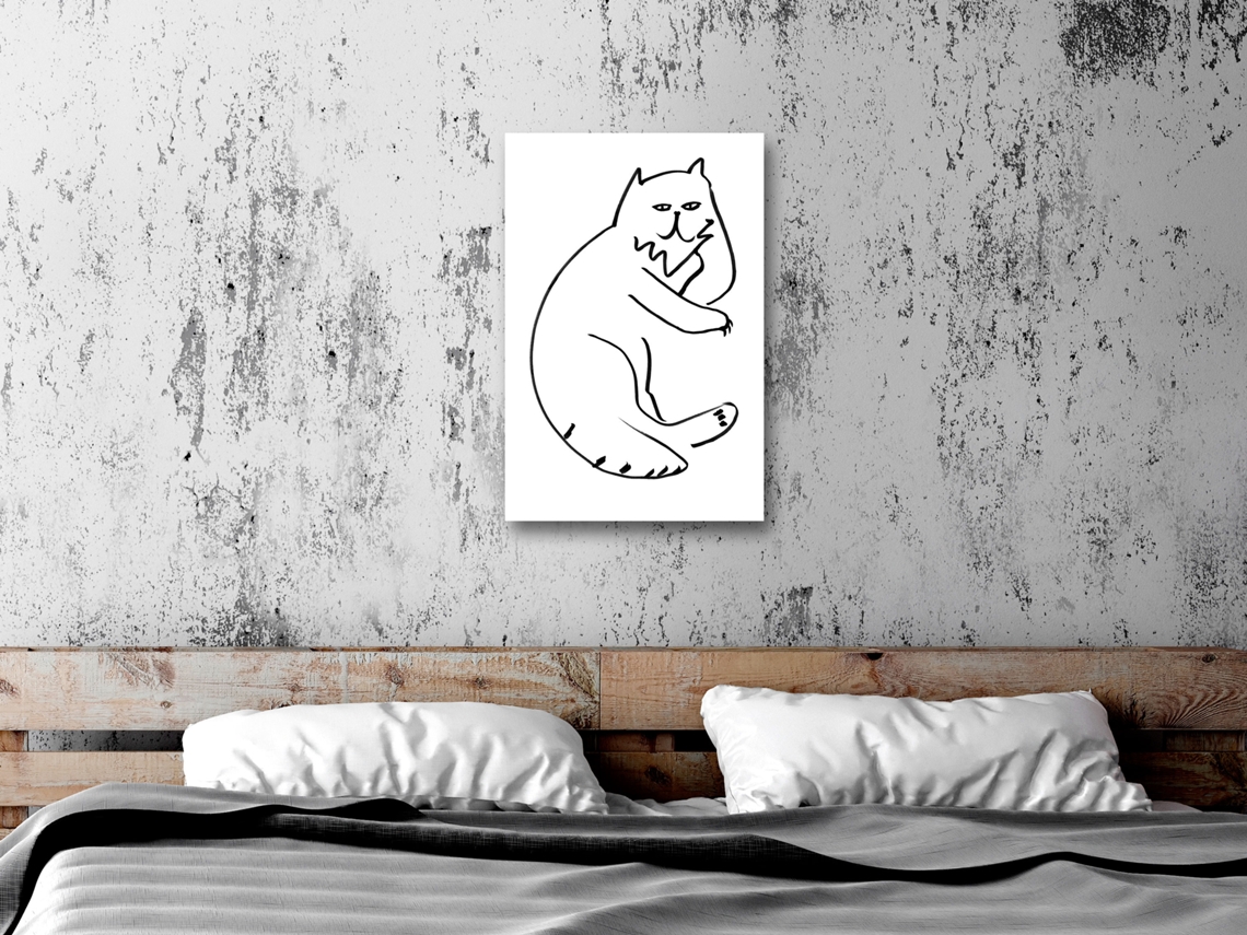 Quadro ARTGEIST Cat Relaxing (1 Part) Vertical (80x120)
