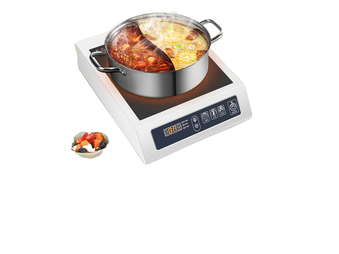 Cooktop De Indução, Tensão 220-240v, Dimensões 35*42*11cm, Carga Máxima 75kg, Nível De Calor 11, Frequência 50/60hz