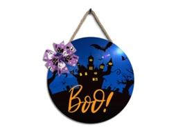 Placa De Madeira Para Decoração De Halloween, Presente Para Pendurar No Teto, Decoração Para Casa E Festa De Halloween. Ly Ebike