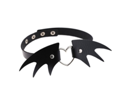 Colar De Asa De Anjo Couro Pu Feminino Estilo Punk Fashion