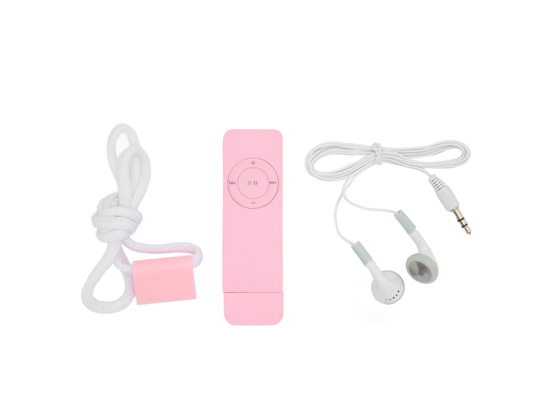 Leitor de MP3 com áudio sem perdas de até 64 GB. Mini reprodutor de música para estudantes em movimento. Rosa. Slowmoose.