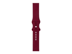 Pulseira De Silicone Com 8 Fivelas Para Huawei Watch Gt 2 46mm (vermelho Vinho)