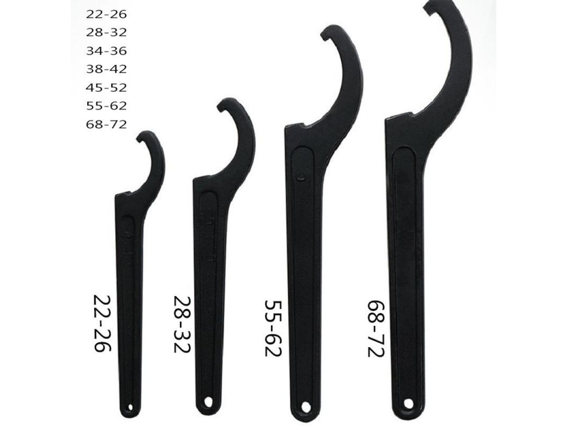 Chave Ajustável De Choque Para Moto 22-72mm Ferramenta Universal Em Aço 45 Chave C Pre Load 34-36