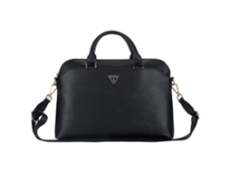 Sacoche Para Laptop 15 Com Bolso Zíper Texturizado E Logo Triangular Guess (preto)
