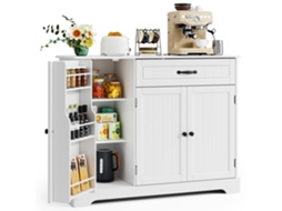 Armário Baixo De Cozinha - Branco - 1 Gaveta 3 Portas - Mdf - 105 X 40 X 84,5 Cm