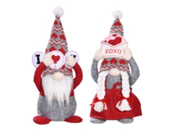 Boneca Sem Rosto Casal Elfo Gnome para Decoração de Férias