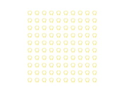 Anéis de Pé para Pombos LAXISCREED 8mm Amarelo 100un