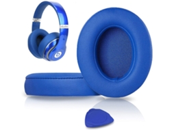 Lurelia Almofadas Auriculares Para Auscultadores Com E Sem Fios Beats Studio 2 E Studio 3 - Azul, Em Espuma De Memória, Azul