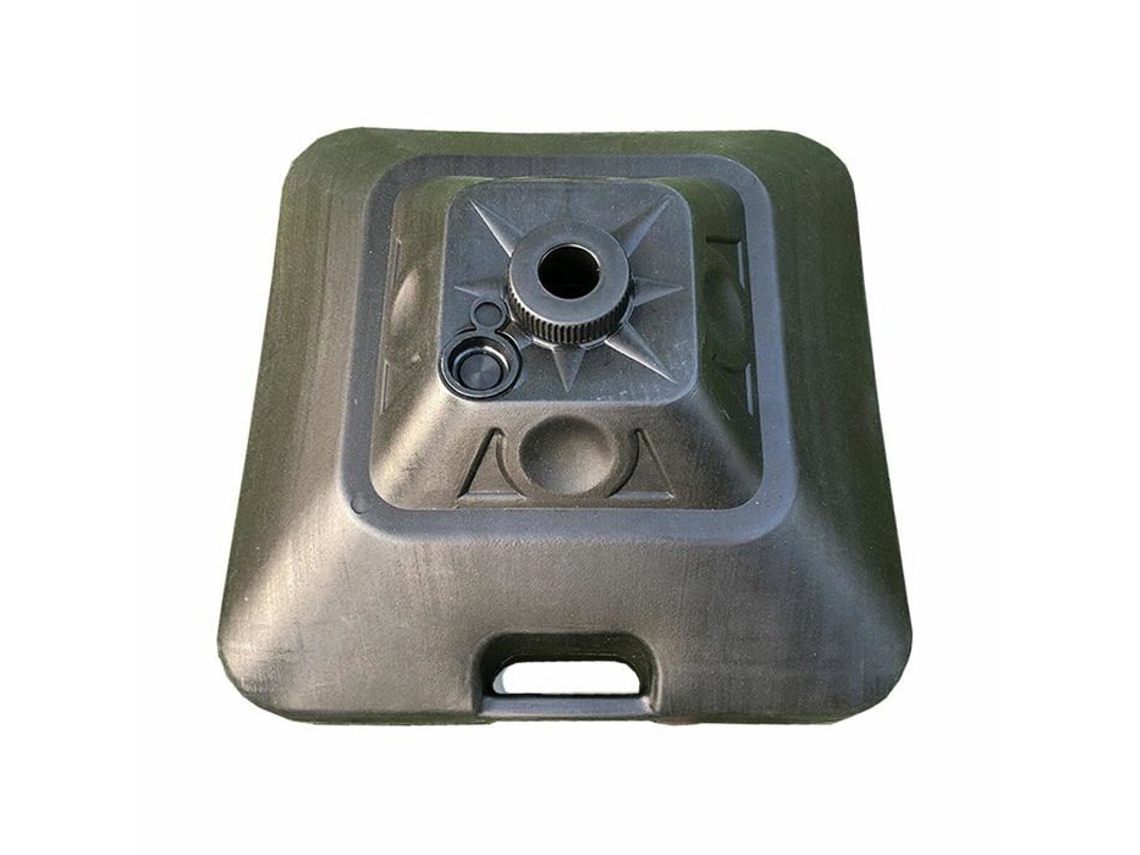 Base Guarda-sol Cuadrada Marbueno Plástico 45x45x27 Cm 30l Preto Jardim, Piscina, Terraço
