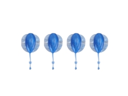 Isca de Pesca Soft 9cm 14g Sinking Azul 4pcs
