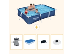 Bestway Piscina Bestway Steel Pro Retangular - 300x201x66 Cm - 5-peças S328