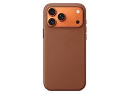 (apple 12 Pro Max Marrom) Textura Trançada - Compatível Com Carregamento Magnético - Capa Macia Com Proteção Nas Bordas