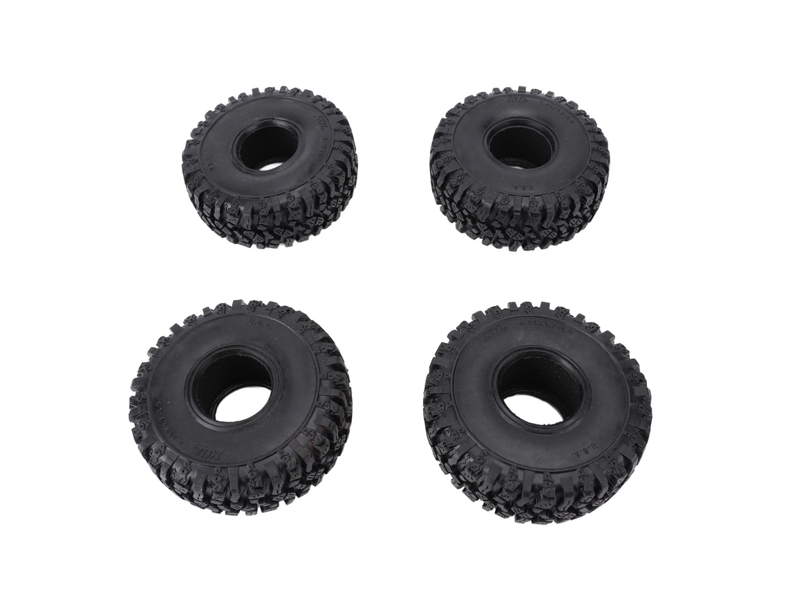 4pcs Pneus De Borracha 120mm 1.9/2.2in Para Carro Rc Crawler Scx10 90046 90047