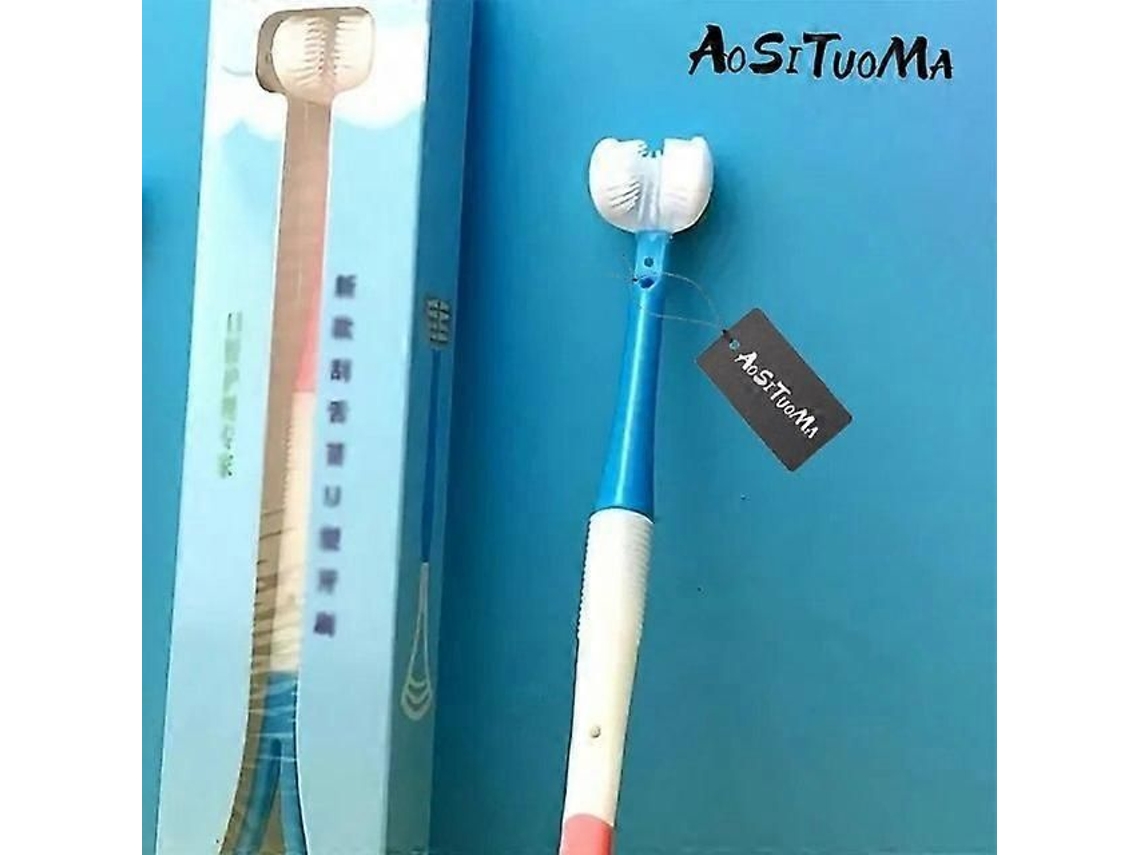 Escova de Dentes em Formato U, Silicone Qualidade Alimentar, Cabeça Macio U Co M Rotação 360 ​​graus, GOKOCO