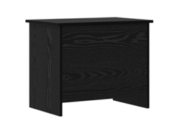 Conjunto 1 Baú De Armazenamento Vidaxl Preto Derivados De Madeira (60 X 40 X 50 Cm)