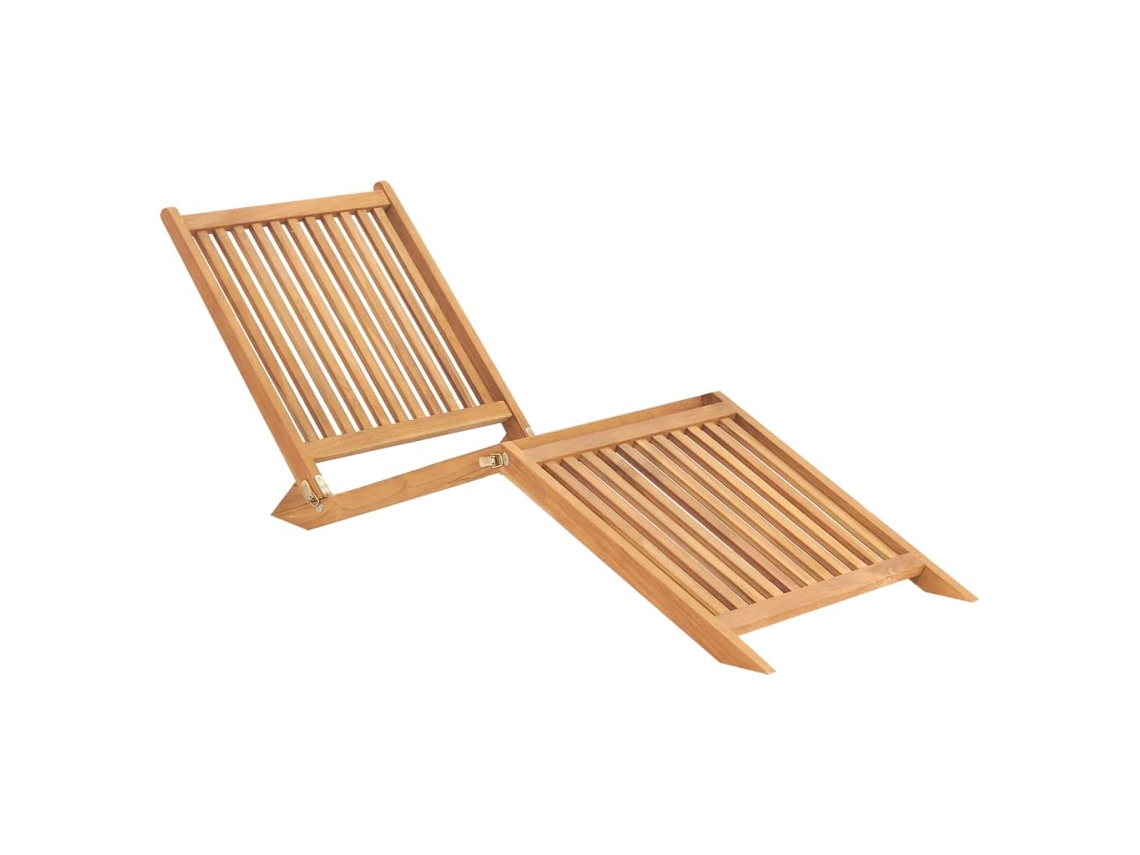 Sun Lounger, Sun Loungers Vidaxl Marrom Madeira