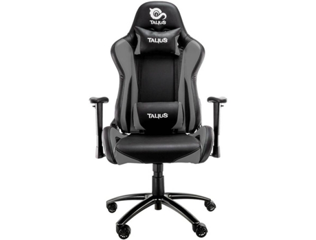 Cadeira Gaming TALIUS Tal-Lizard-Grey (Até 120 kg - Preto e Cinzento)