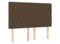 Headboard, Headboards Vidaxl Marrom Tecido (144 Cm)