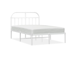 Bed Frame, Bed Frames Vidaxl Branco Aço (135 X 190 Cm)