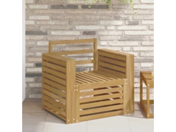 Vidaxl Conjunto De Sofás Para Exterior Madeira Sólida De Acácia Branco