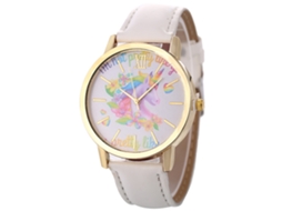 Relógio de Pulso Feminino Estilo Business Casual Couro Pu Quartz com 5 Cores