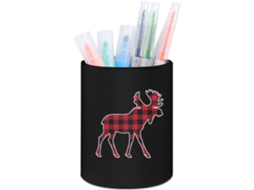 Porta Lápis Xadrez Moose Buffalo, Caixa Organizadora De Pincéis Maquiagem