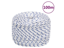 Vidaxl Corda De Barco 10 Mm 100 M Polipropileno Branco