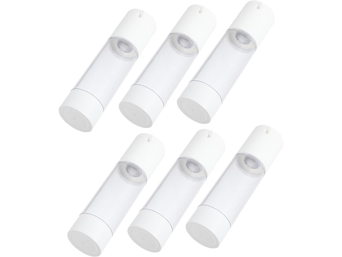 De 6 Frascos Transparentes Com Bomba Dosadora Para Loção E Frascos De Viagem Com Dispensador Integrado.
