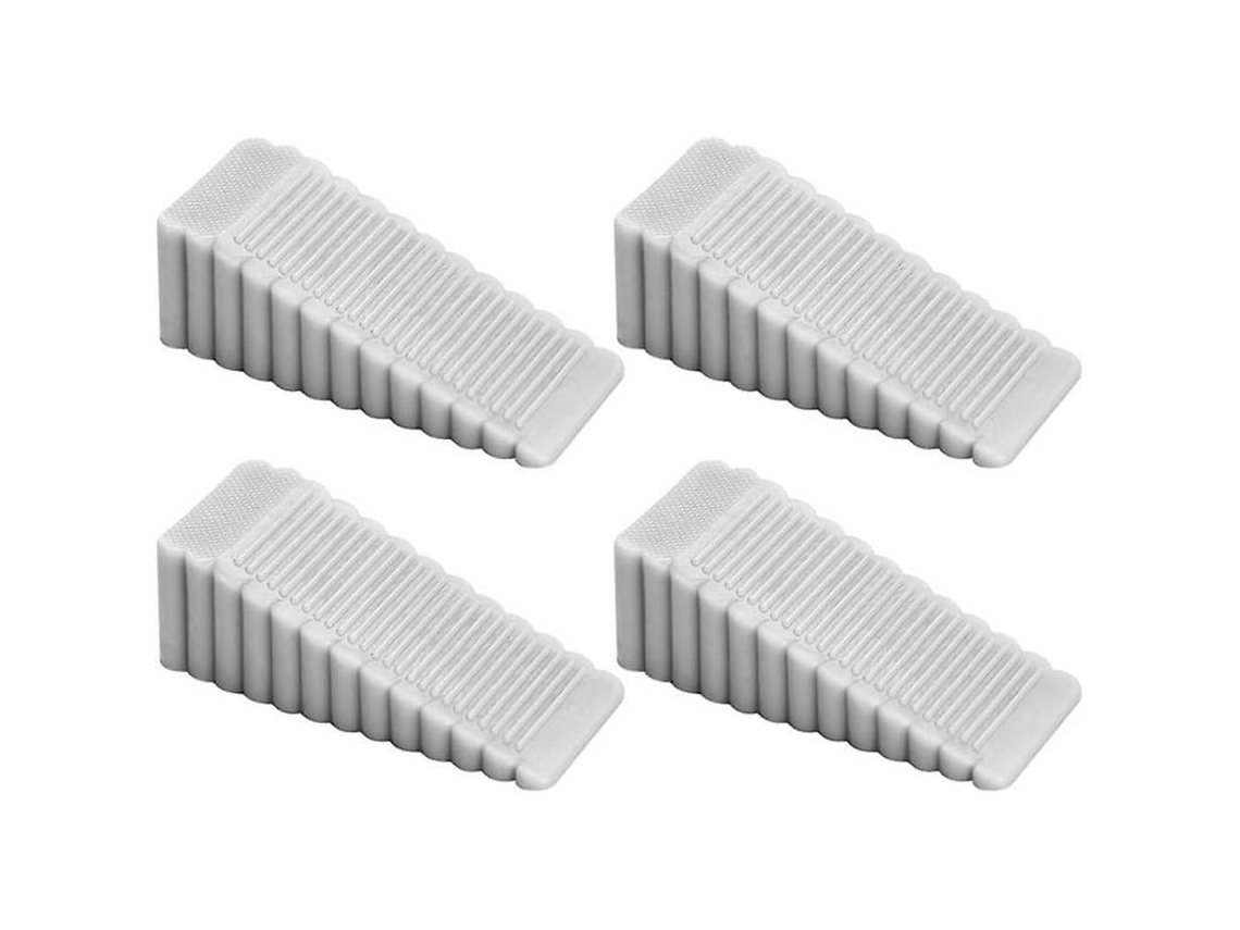4 Taponeras De Porta Ajustáveis Antideslizantes De Borracha Macia De Pvc, 9,5x4x2,7 Cm, Empilháveis Para Portas E Janelas