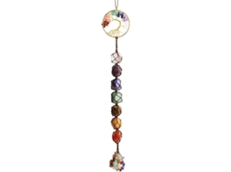 Adorno Colgante Árbol De La Vida Piedras 7 Chakras Cristales Curativos Decoración Hogar Feng Shui