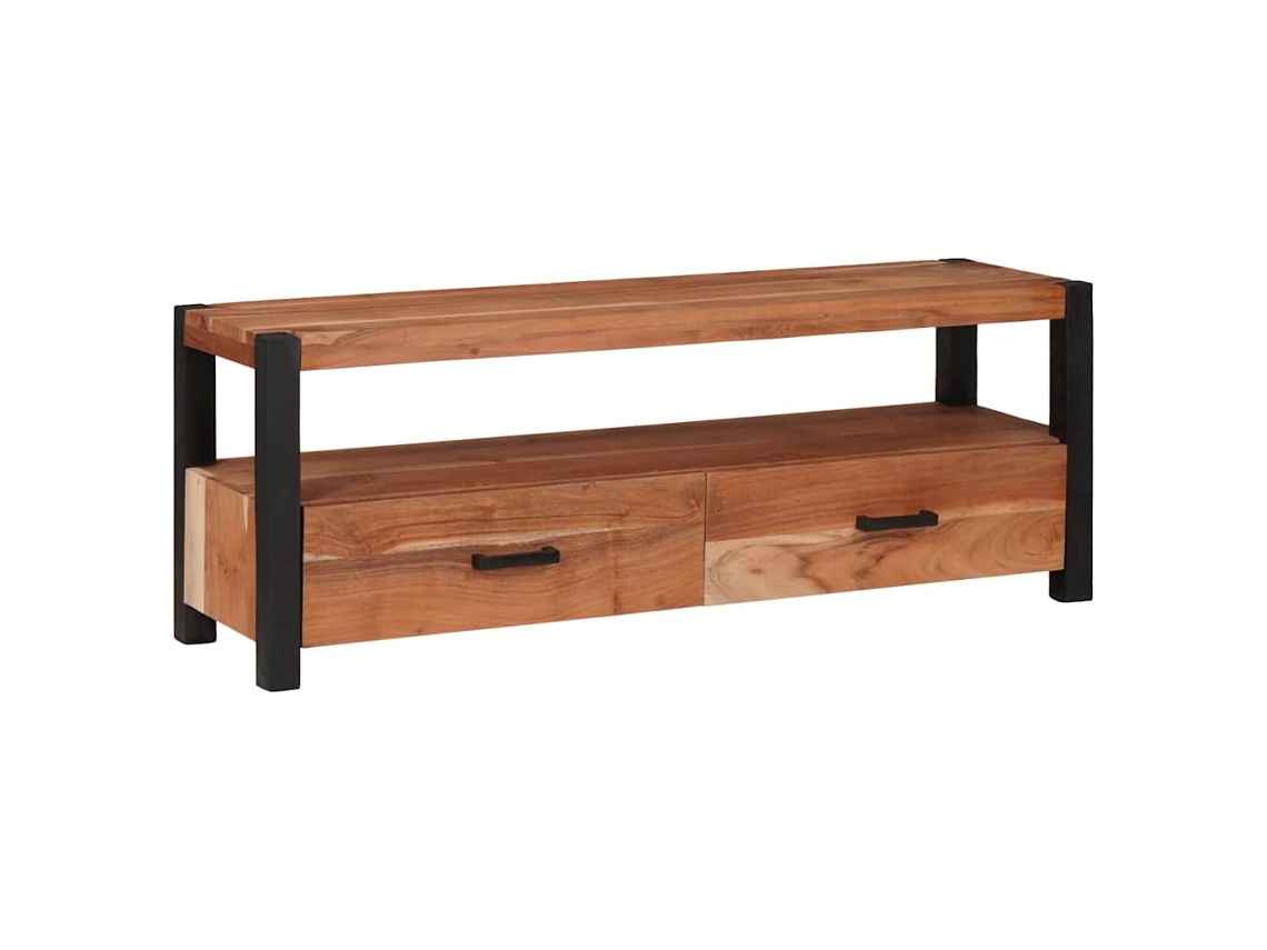 Vidaxl Gabinete Para Tv Com Gaveta Castanho 110 X 30 X 40 Cm
