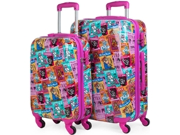 Conjunto de Malas de Viagem KUKUXUMUSU 130700 Rosa (70 L)