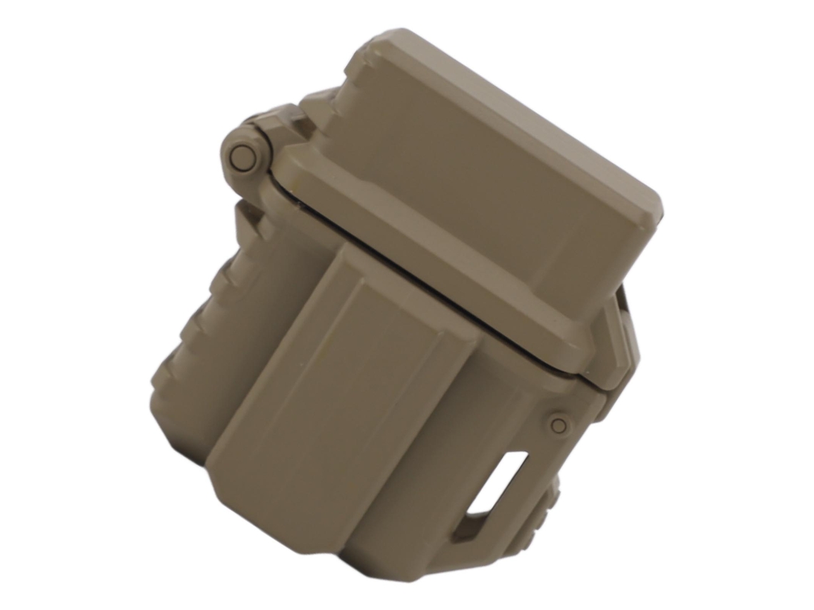 Eoocoo Khaki Durable Portable Lighter Storage Case Box