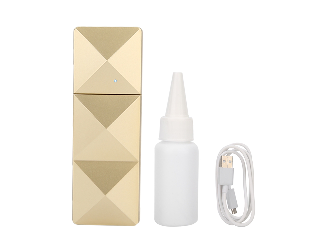 Umidificador Portátil Usb Nano Handy Mist Spray para Hidratação Facial, Cor Dourada BRILVIBERA
