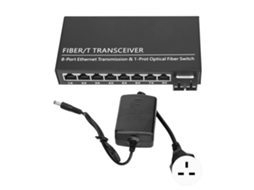 Transceiver Fibra Óptica LAXISCREED 1310nm 25km 1x8 Portas