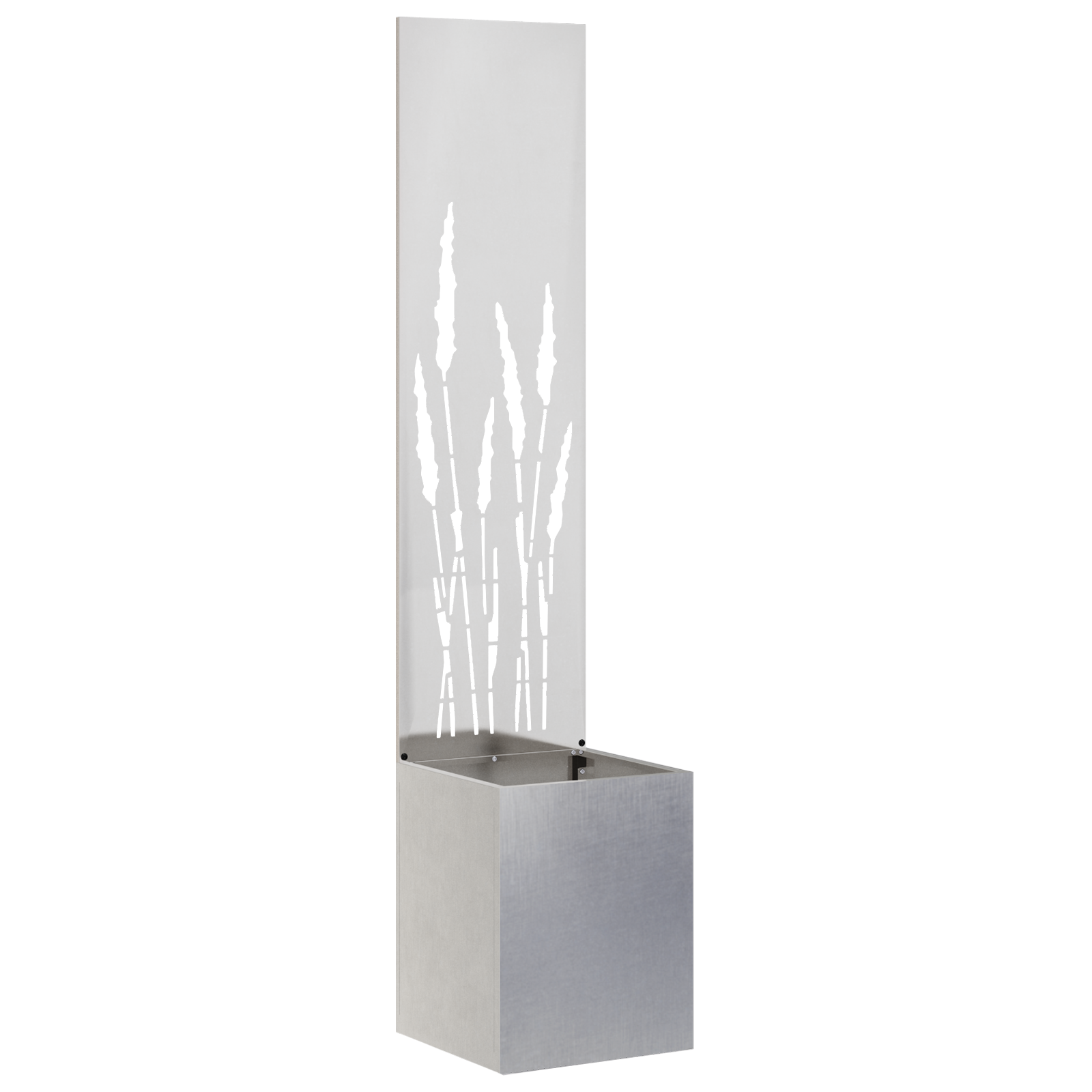 Conjunto 1 Tela De Jardim Vidaxl Prateado Aço (32 X 32 X 150 Cm)