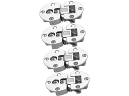 Conjunto De 4 Dobradiças Ajustáveis E Ocultas Para Armários, Portas